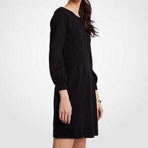 Ann Taylor Size 16 Black Corset Sweatshirt Dress